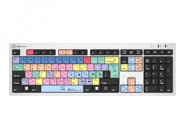 Logickeyboard LKB-PPROCC-AJPU-UK - Full-size (100%) - Cablato - USB - QWERTY - Multicolore
