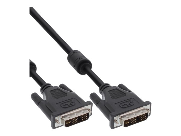 InLine Cavo DVI-I 18+5 M-M - 2m - Digital/Analog - Single Link - nero - 2x ferrite