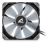 Sharkoon Lüfter 120*120*25 Rebel F50 PWM ARGB schwarz - Case fan - 600 rpm
