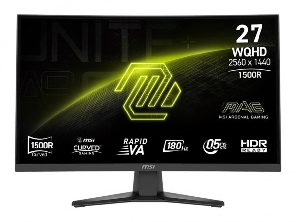 MSI MAG 275CQFDE E18 - LED-Monitor - Gaming - gebogen - 68.6 cm (27") - 2560 x 1440 WQHD@ 180 Hz - S