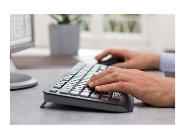 Cherry GENTIX DESKTOP - Full-size (100%) - Wireless - RF Wireless - QWERTY - Nero - Mouse incluso