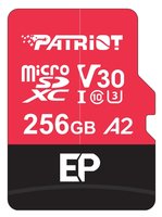 PATRIOT Memory EP A2 Speicherkarte MicroSDXC V30 U3 Klasse 10 PEF256GEP32MCX - Extended Capacity SD