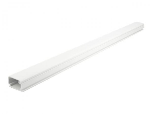 Delock Passacavi con coperchio 35 x 20 mm - lunghezza 1 m bianco - Bianco - PVC - Nastro adesivo - 1