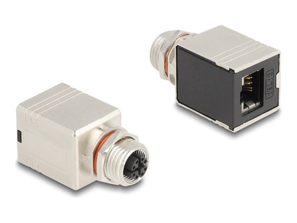 Delock M12 Adapter X-kodiert Buchse RJ45 Cat6A - Adattatore - Rete