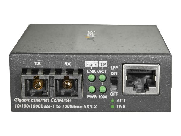 StarTech.com Convertitore Multimediale Gigabit Ethernet Gbe a Fibra SC - 1000Base-LX - Monomodale -