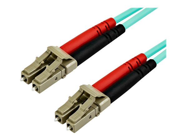 StarTech.com Cavo in fibra ottica multimodale da LC/UPC a LC/UPC OM4 da 15 m - Fibra LOMMF/VCSEL Zip