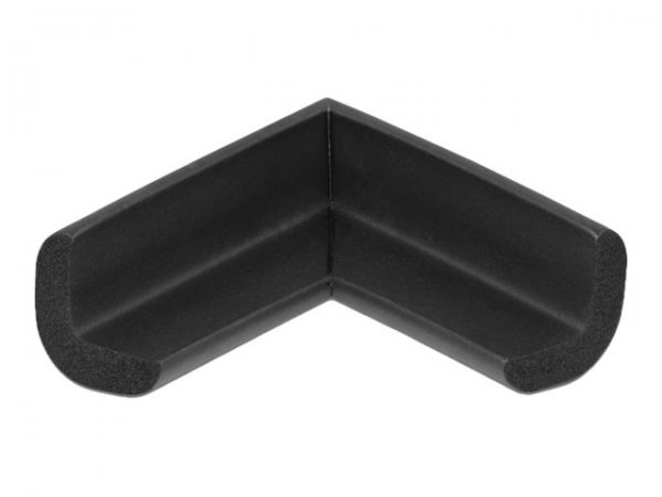 Delock Protezione dei bordi in schiuma autoadesiva 56 x 56 x 22 mm nera - Nero - Cloruro di polivini