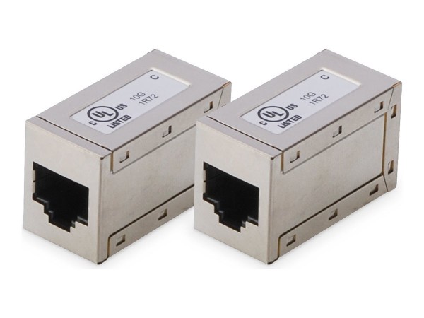 DIGITUS Cat 6 modulare Kupplung geschirmt - 2 Stk. - Rete - CAT 6