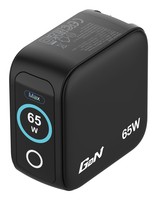 Verbatim Mini GaN Charger 3 Port 65W w Display EU/UK/US - Caricabatteria