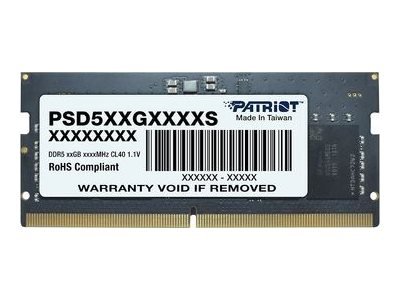 PATRIOT Memory Signature PSD58G560041S - 8 GB - 1 x 8 GB - DDR5 - 5600 MHz - 262-pin SO-DIMM