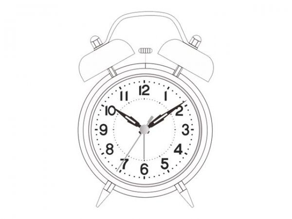 Mebus 26869 Quarz-Glockenwecker