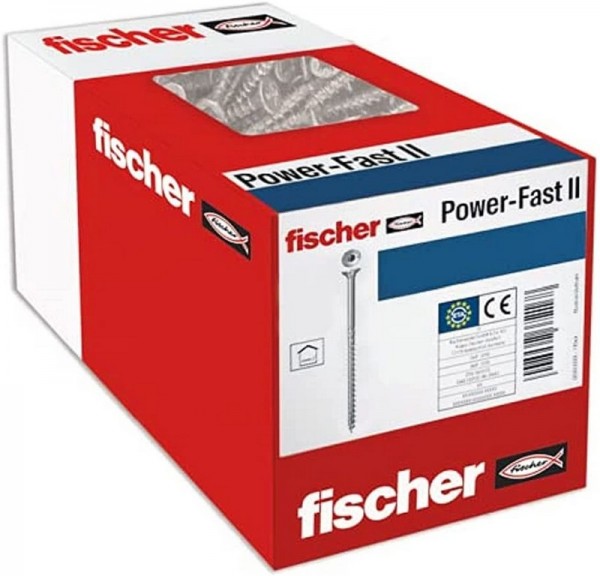 Fischer 670275 Viti per Legno Acciaio Temprato Testa Piatta Filettatura Parziale Utilizzo Generale