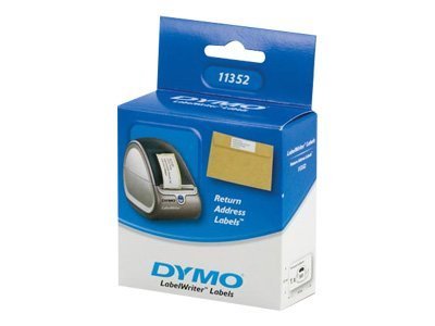 Dymo LW etichette di ritorno originali | 25 mm x 54 mm | 12 rotoli da 500 etichette facilmente stacc