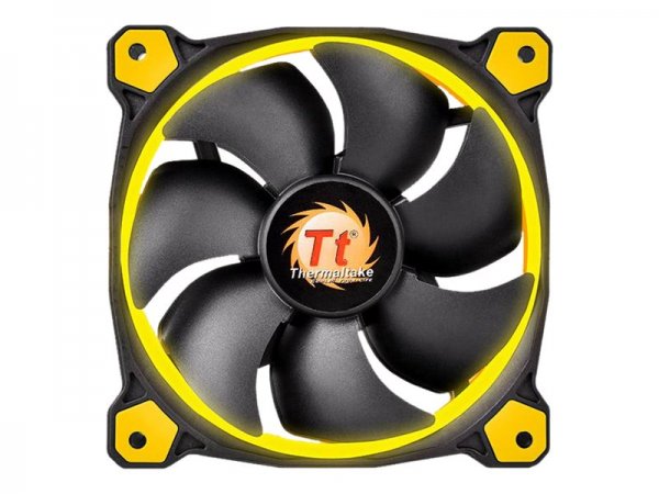 Thermaltake Riing 14 - Ventilatore - 14 cm - 1400 Giri/min - Nero - Giallo