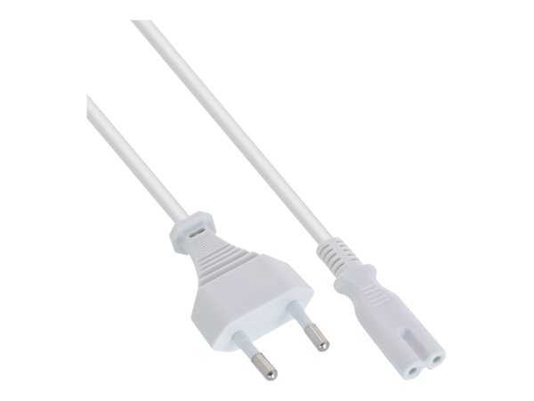 InLine Cavo alimentaz. spina Italiana presa Euro 8 C7 - bianco - 1,5m