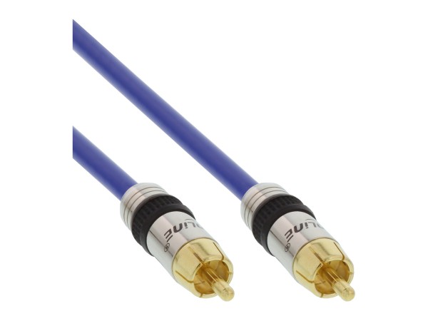 InLine Cavo Audio 1x RCA maschio / maschio - 7m - schermato - dorato - PREMIUM