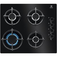 Electrolux EGG6407K - Nero - Da incasso - Gas - Vetro - 4 Fornello(i) - 4 Fornello(i)