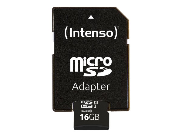 Intenso 3424470 - 16 GB - MicroSD - Classe 10 - UHS-I - Class 1 (U1) - Resistente agli urti - A prov