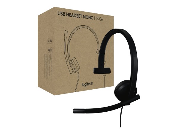 Logitech H570e Mono - Usb A - Headset Teams - Cuffia - Plug and play