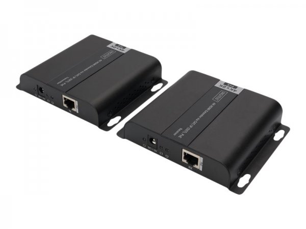 DIGITUS Estensore HDMI 4K tramite CAT/IP (set) - PoE - 3840 x 2160 Pixel - Trasmettitore e ricevitor