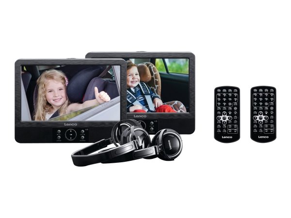 Lenco DVP-939 - Lettore DVD portatile - Da tavolo - Nero - SVCD - VCD - CD - CD-R - CD-RW - DVD+R -