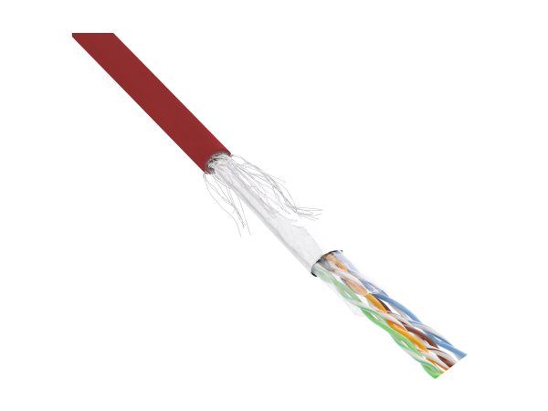 InLine Matassa Cavo Cat.5e - rosso - SF/UTP - AWG26 - PVC - CCA - 100m