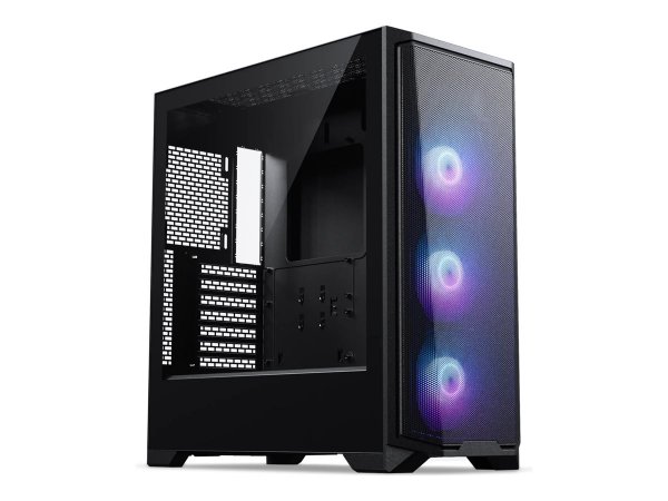 Phanteks PC-Gehäuse Eclipse G370A RGB Schwarz - Midi/minitower - ATX