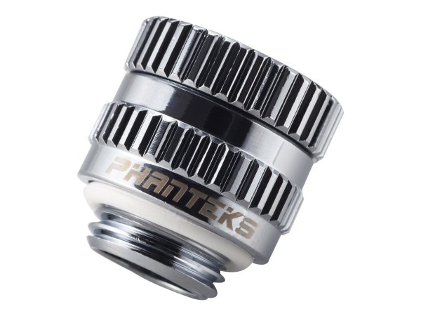 Phanteks Glacier M-F Rotary adapter straight G1/4 inch male to female chrome