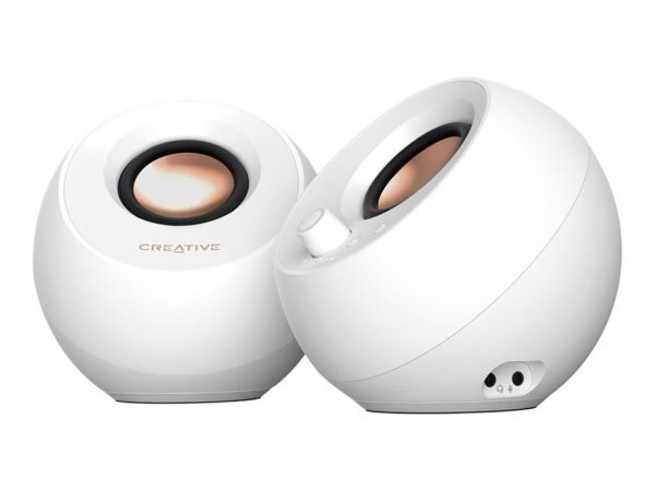 Creative Labs Pebble Pro weiß Klinke USB-A/C Bluetooth Digitalverstärker - Lautsprecher - Altoparlan