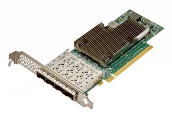 BROADCOM BCM957504-P425G - Interno - Cablato - PCI Express - Fibra - 25000 Mbit/s - Verde - Nichel
