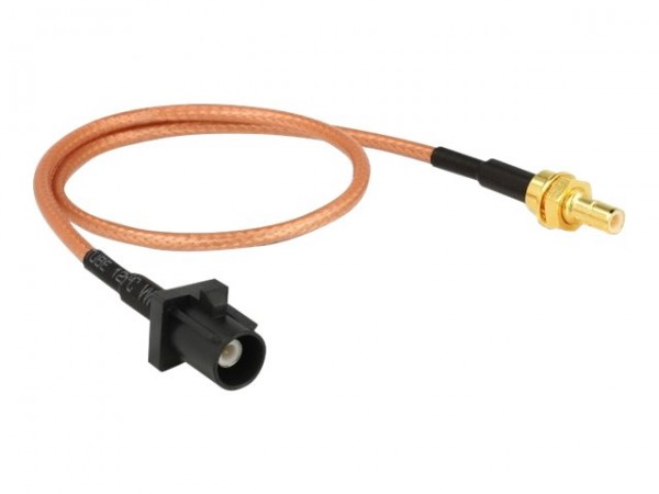 Delock 89676 - 0,3 m - RG-316 - FAKRA A - SMB - Nero - Marrone - Oro