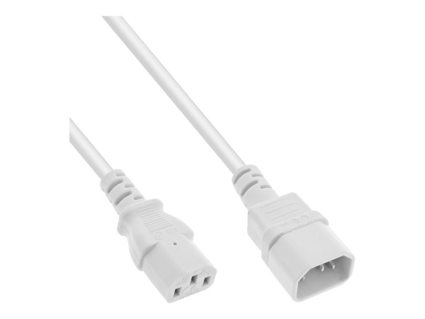 InLine Prolunga alimentazione - da C13 a C14 - 2m - bianco