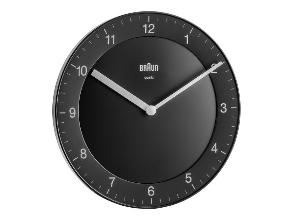 Braun BC 06 B Quarzwanduhr analog schwarz