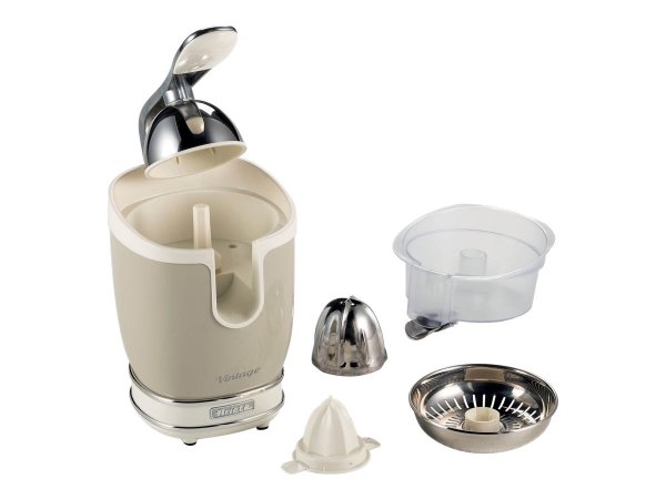 Ariete 413 Spremiagrumi Elettrico con Leva - Salvagoccia - Motore Silenzioso - 85 Watt - Design Vint