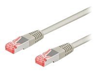 Goobay CAT 6 Patchkabel S/FTP PiMF Grau - Cavo - Rete