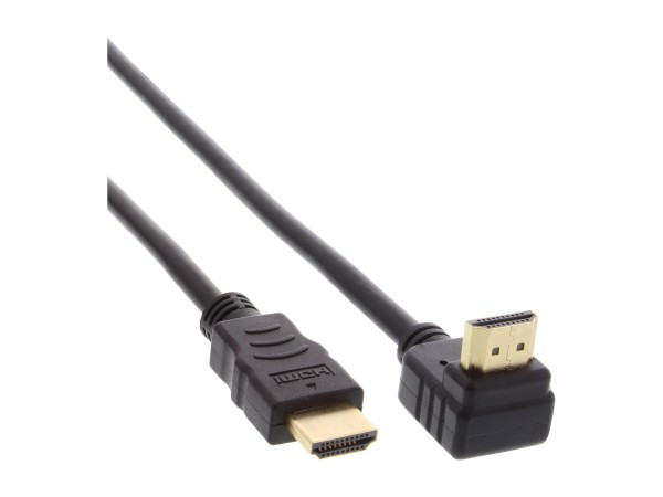 InLine Cavo HDMI High Speed con Ethernet - angolato - nero - 1,5m
