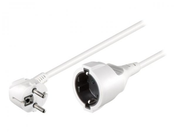 Goobay 93088 - 5 m - Spina di alimentazione di tipo F - Spina di alimentazione di tipo F - H05VV-F3G