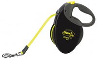flexi GIANT - Cane - Guinzaglio retrattile - Nero - Giallo - Nastro - 25 kg - Immagine