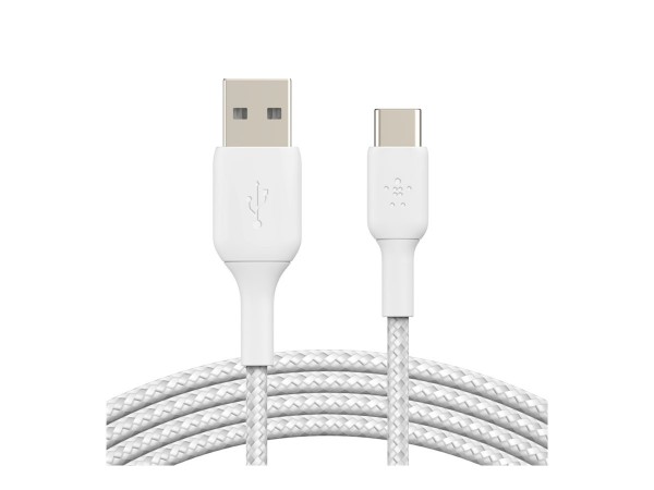 Belkin CAB002BT3MWH - 3 m - USB A - USB C - Bianco