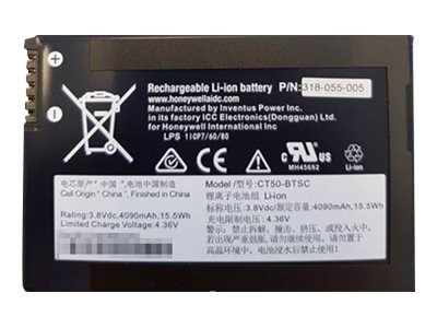 HONEYWELL 318-055-013 - Batteria - Honeywell - CT60 - Nero - 4020 mAh