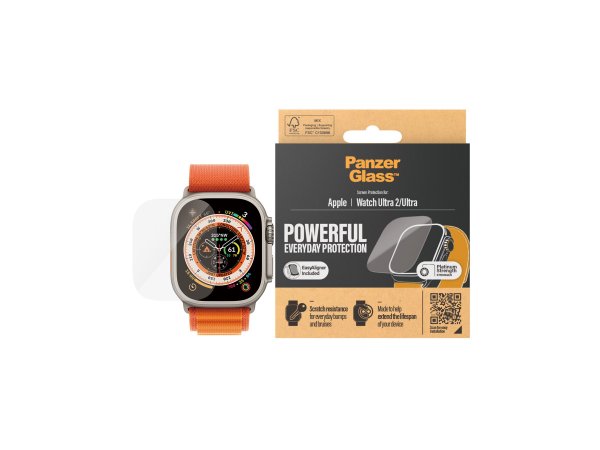 PanzerGlass Pellicola in Vetro Temperato Apple Watch Ultra 2 | Ultra | 49 mm con applicatore incluso