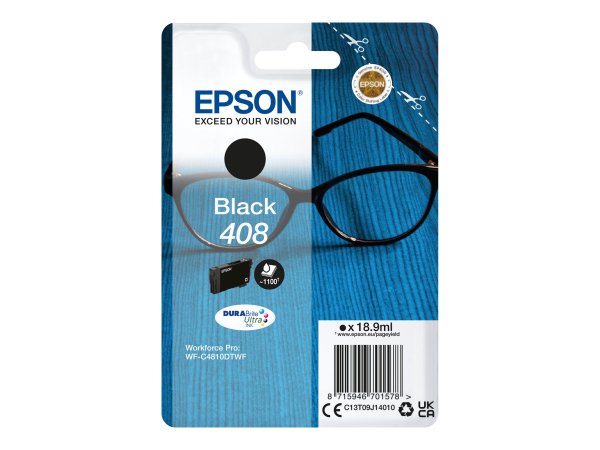 Epson Singlepack Black 408 DURABrite Ultra Ink - Resa standard - Nero - Inchiostro a base di pigment