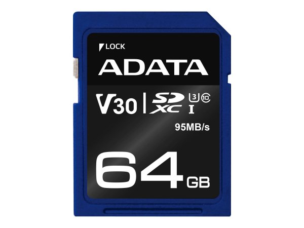 ADATA Premier Pro SDXC UHS-I U3 Class 10 V30 - Extended Capacity SD (SDXC)