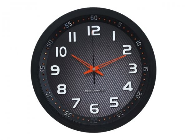 Technoline Funkwanduhr WT 8972 schwarz 30.0 cm Metall