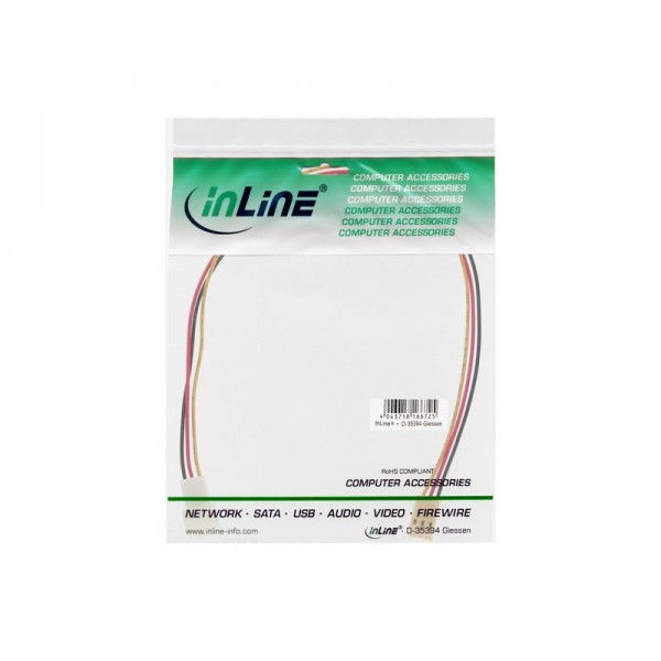 InLine Prolunga cavo ventola - spina/presa Molex a 3 pin - segnale tachimetro - 2
