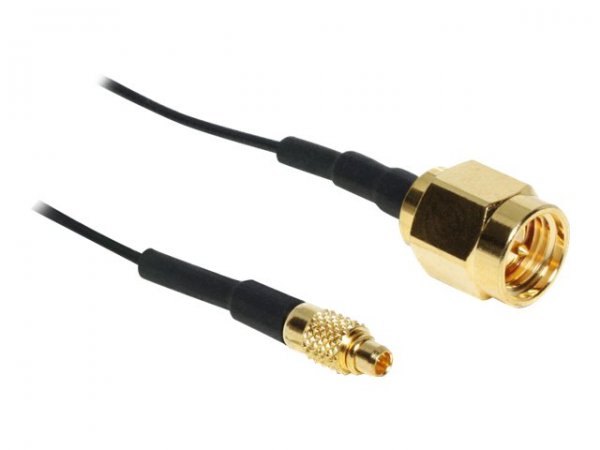 Delock 88471 - 0,12 m - MMCX - SMA - Oro - Nero