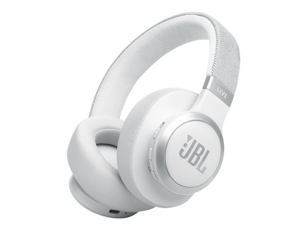 JBL Live 770NC Wireless Wired Headphones White - Cuffie - 20 KHz