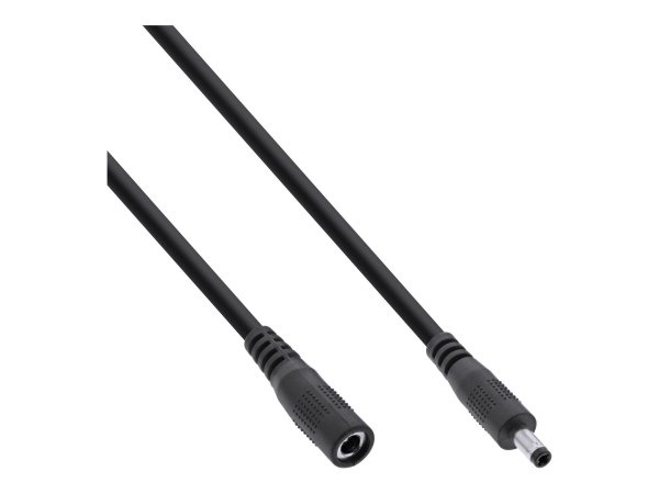 InLine Cavo di prolunga DC - maschio/femmina 4,0x1,7mm - AWG24 - nero - 2m