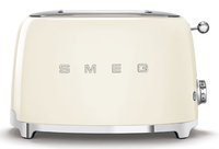 SMEG Tostapane 50's Style – Panna LUCIDO 2x2 – TSF01CREU - 2 fetta/e - Crema - Acciaio - Pulsanti -