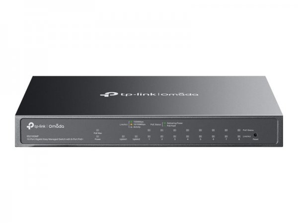 TP-LINK Omada ES210GMP V1 - Switch - managed - 8 x/1000 PoE++ 1+ 1 - Interruttore - 1 Gbps